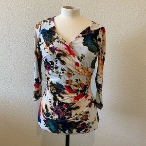 Boston Proper colorful print  top